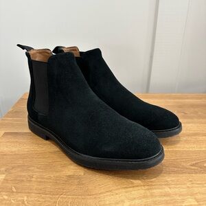 NWOT STEVE MADDEN HIGHLINE BLACK SUEDE SIZE 9M